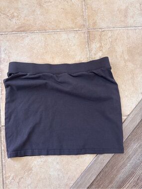 Classic Gray Women's Stretch Mini Skirt